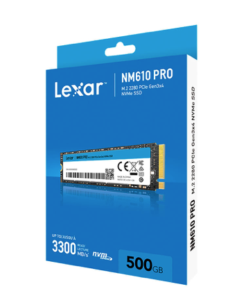 Ổ cứng SSD LEXAR NM610 PRO 500GB M2 PCIe Gen3 x4 NVMe