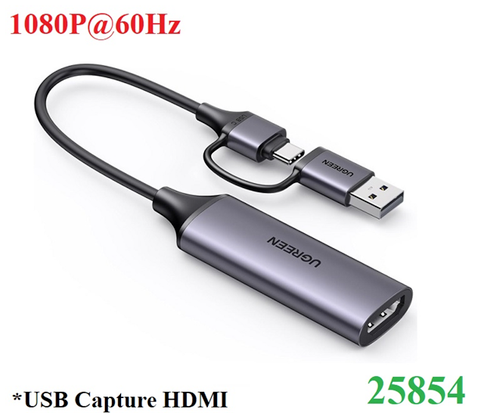 USB Capture HDMI UGREEN 25854 – Live Streaming 1080p@60Hz