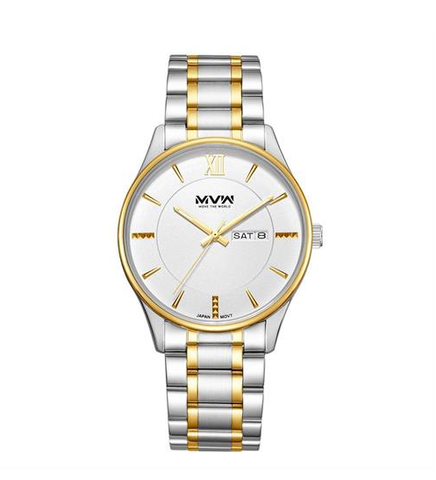 Đồng hồ nam MVW SS050326-03 mặt tròn, khung thép không gỉ trẻ trung