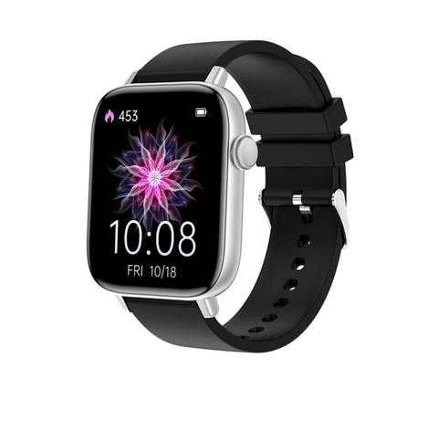 T49 1,9 inch Black Silver – Đồng hồ thông minh màn hình vuông HD, hỗ trợ theo dõi nhịp tim / Gọi qua Bluetooth