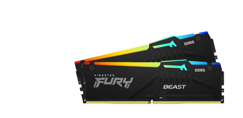 RAM Desktop Kingston Fury Beast RGB 64GB (2x32GB) DDR5
