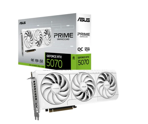 Card màn hình NVIDIA GeForce RTX 5070 ASUS Prime White OC