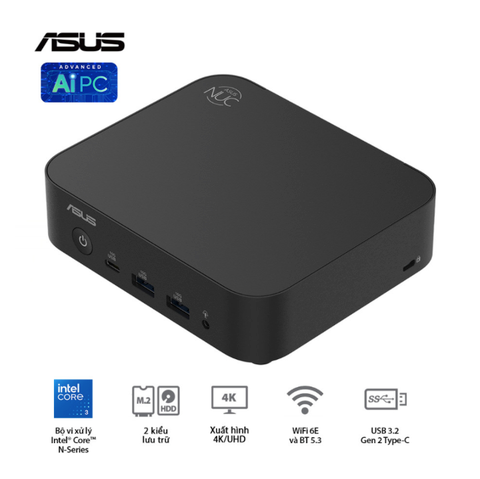 Mini PC ASUS NUC 14 Essential – Intel N150, DDR5, WiFi 6E