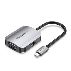  Bộ Chuyển USB-C Vention TDIHB Sang HDMI VGA 4K 