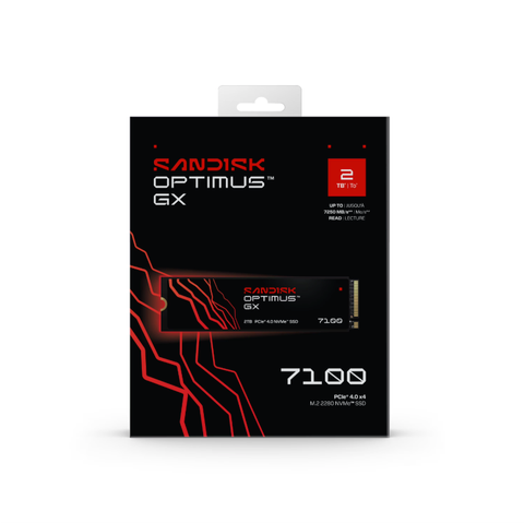 SanDisk Optimus GX 7100 2TB là SSD NVMe PCIe Gen4 x4 M.2 2280