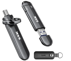  SSD USB SSK 512GB USB-C+A – Tốc độ lên đến 1000MB/s 