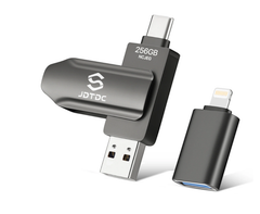  Flash Drive 3-in-1 256GB – Tự Động Sao Lưu, iPhone & Android 