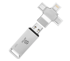  JDTDC USB 256GB 4-in-1 Auto Backup – iPhone, Android, Máy Tính 
