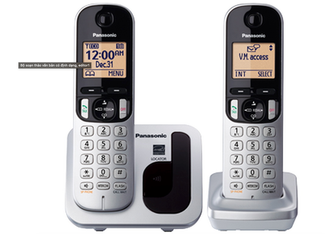 Điện thoại kéo dài Panasonic KX-TGC212- Bạc