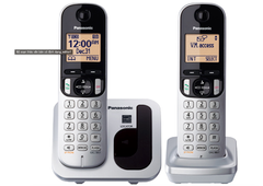  Điện thoại kéo dài Panasonic KX-TGC212- Bạc 