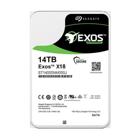 Seagate Exos 14TB X18 ST14000NM000J 7.2K RPM SATA-6Gb/s 3.5