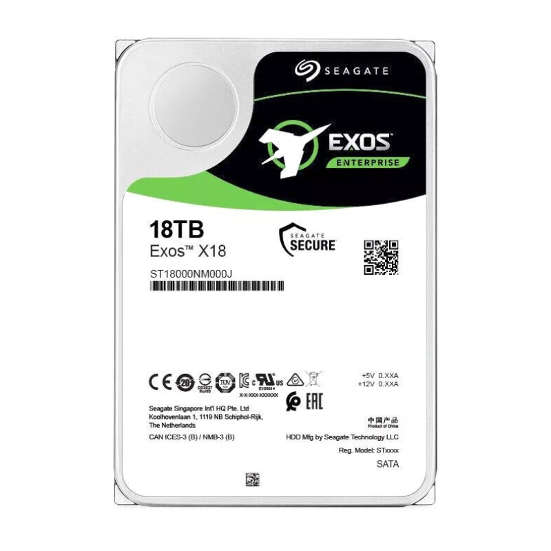 Seagate Exos 18TB X18 ST18000NM000J 7.2K RPM SATA-6Gb/s 3.5"