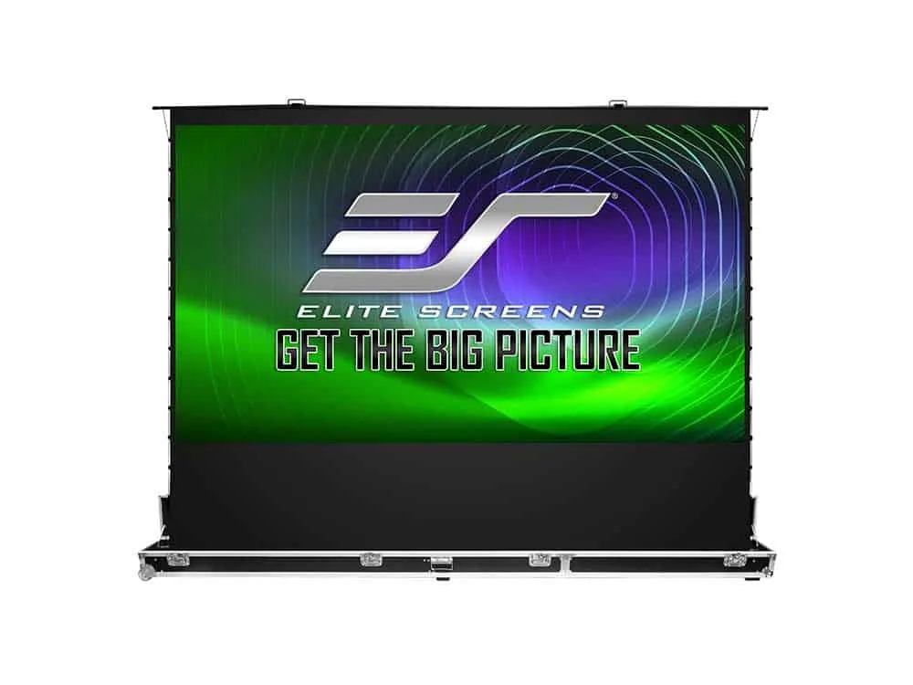 Ảnh minh họa Màn chiếu Elite Screens QuickStand 5-Second Tension 5D 145 inch QS145HT-C5D – Màn đặt sàn cỡ lớn chống sáng 3