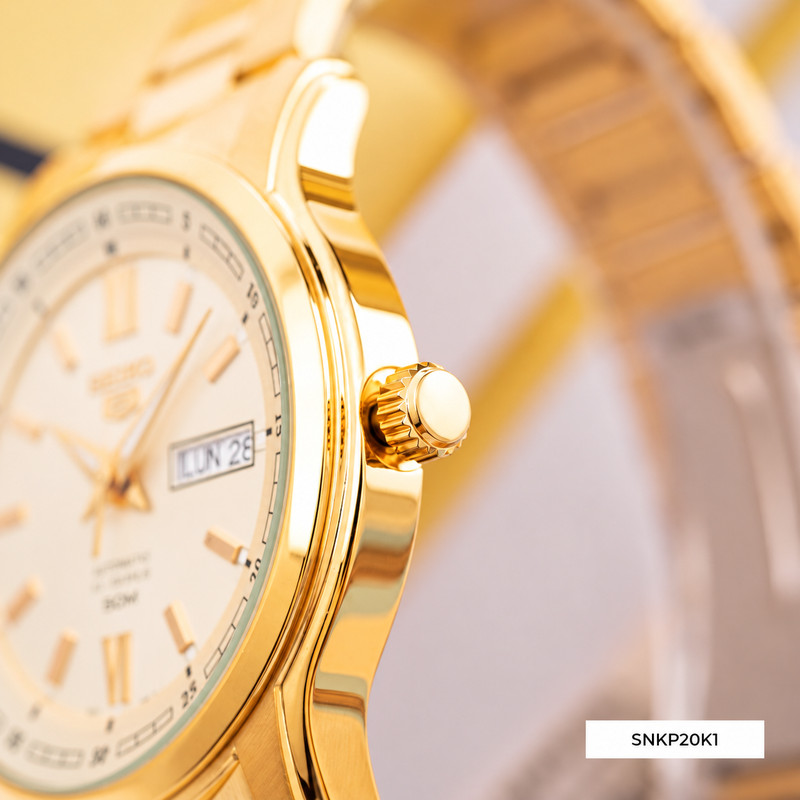 Ảnh minh họa Seiko SNKP20K1 – Nam – 42mm – Kính cứng – Automatic (Cơ tự động) – Dây kim loại 2