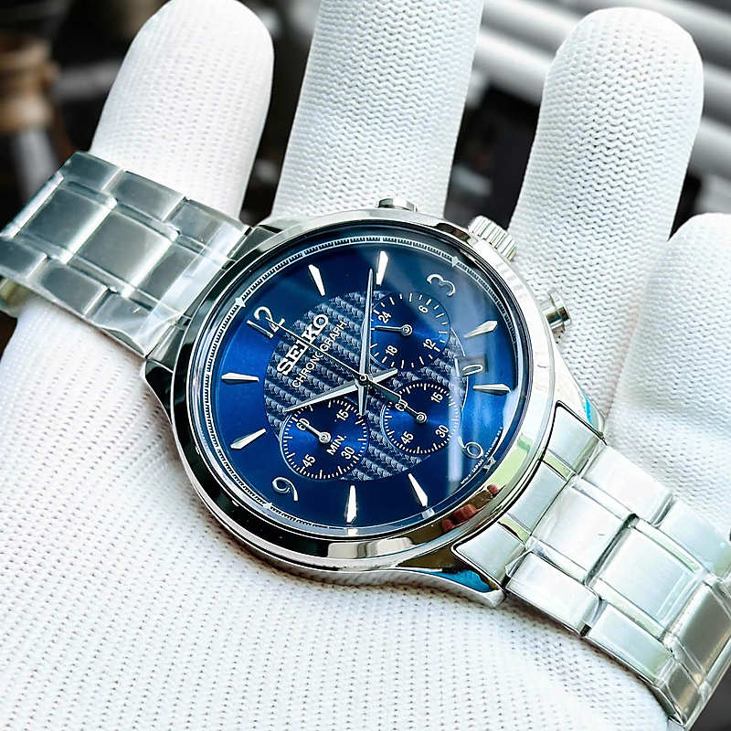 Ảnh minh họa Seiko SSB339P1 – Nam – 43,5mm – Kính cứng – Quartz (Pin) – Dây kim loại 2