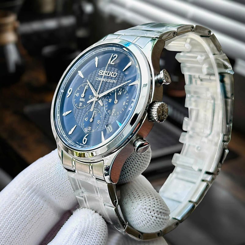 Ảnh minh họa Seiko SSB339P1 – Nam – 43,5mm – Kính cứng – Quartz (Pin) – Dây kim loại 3
