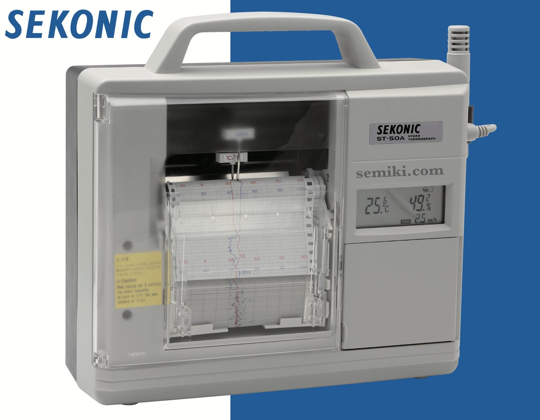 Ảnh minh họa SEKONIC ST-50A nhiệt ẩm kế tự ghi điện tử (-20 to 80℃/ 0 to 100%RH ) 1