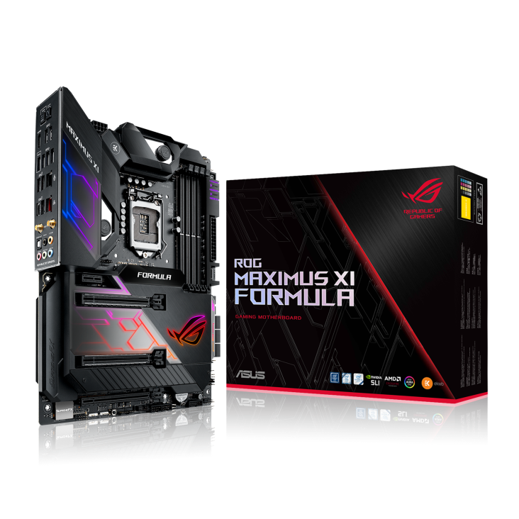 Mainboard Asus ROG MAXIMUS XI FORMULA (Chipset Intel Z390/ Socket 1151/ 4 x DDR4 DIMM/ Max 64Gb/ VGA Onboard/ Form ATX)