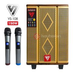  ShengYou YS108 – Loa Kéo Giá Rẻ Công Xuất 150W, Kèm 2 Micro Không Dây 