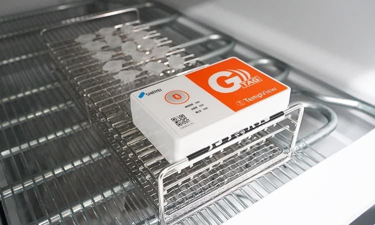 Ảnh minh họa SHINYEI G-TAG (GT002-T) bộ ghi nhiệt độ dùng trong logistics (-40 ~80°C) 1