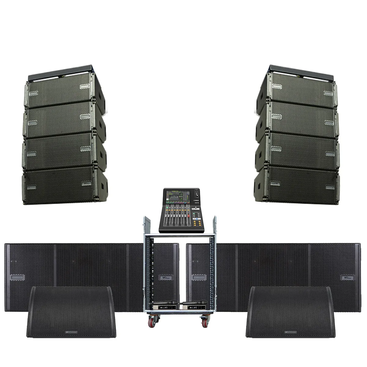 Ảnh minh họa Dàn Line Array Active dBTechnologies ITALY siêu cao cấp 10 (dBTechnologies Vio L212, Vio S218F, FMX15, DM3 Standard...) 1