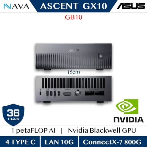 Siêu máy tính AI ASUS Ascent GX10 - RAM 128GB