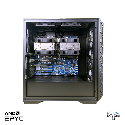 Siêu máy trạm Gigabyte Dual Epyc Rome 128 nhân / 256 luồng / turbo 3.3