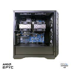  Siêu máy trạm Gigabyte Dual Epyc Rome 128 nhân / 256 luồng / turbo 3.3 