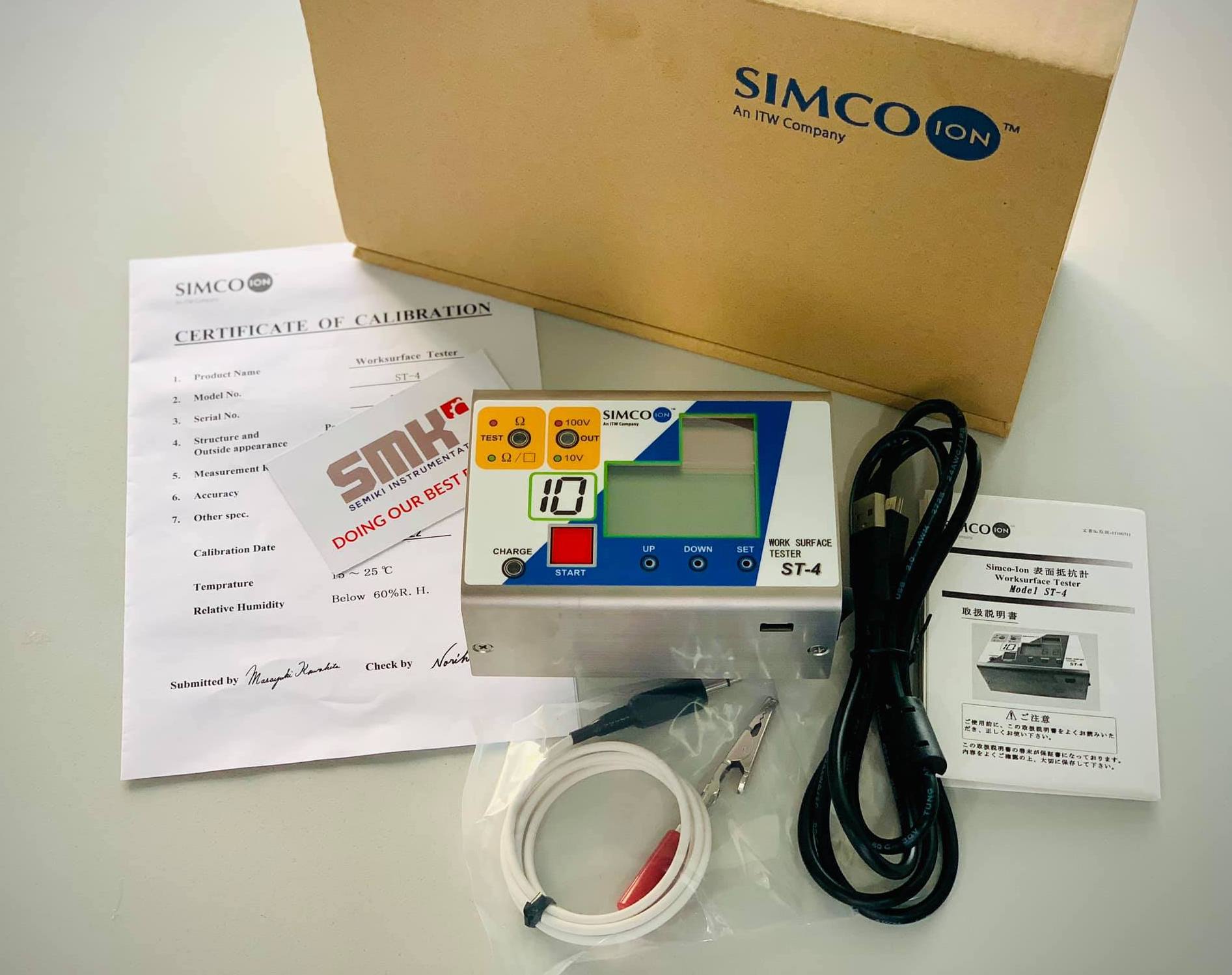 SIMCO Work Surface Tester ST-4 thiết bị đo điện trở bề mặt