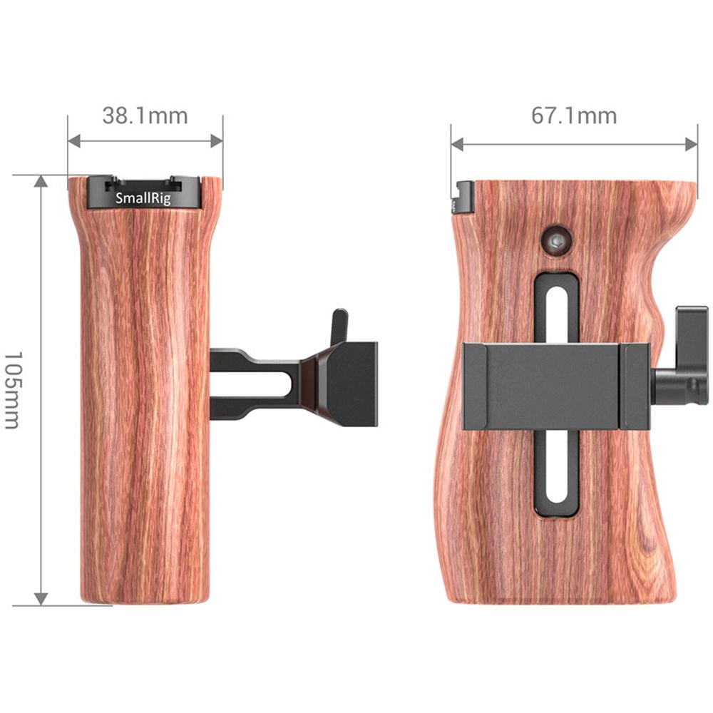 Ảnh minh họa SmallRig Tay cầm bằng gỗ tương thích Arca - HSN2399 1