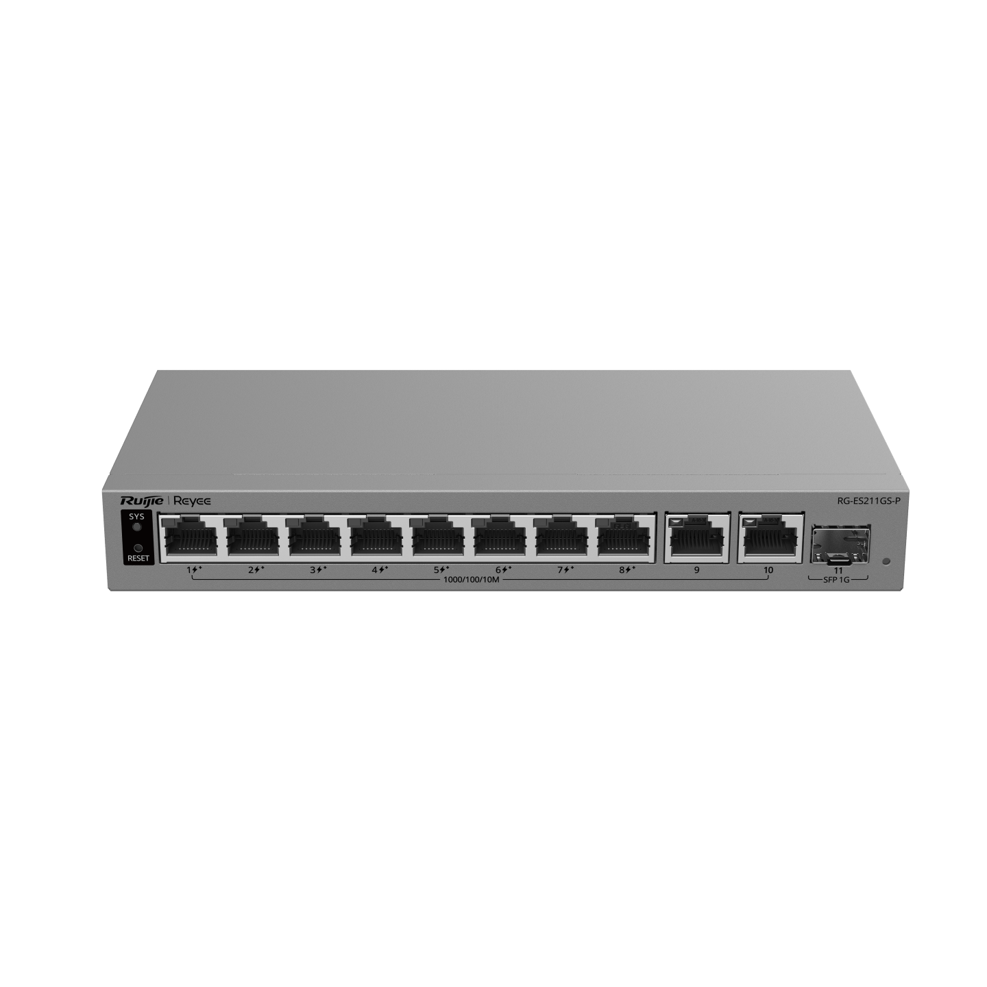 Smart Cloud-Managed PoE Switch Ruiijie Reyee RG-ES211GS-P 8 Port