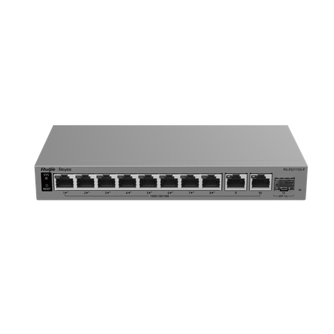Smart Cloud-Managed PoE Switch Ruiijie Reyee RG-ES211GS-P 8 Port