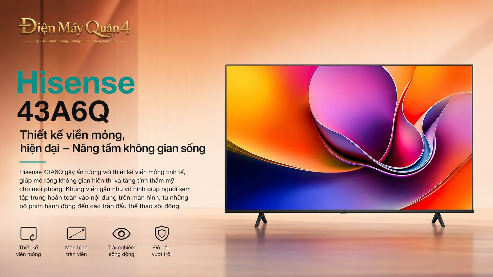 Ảnh minh họa Smart Tivi Hisense 4K 43 inch 43A6Q 1