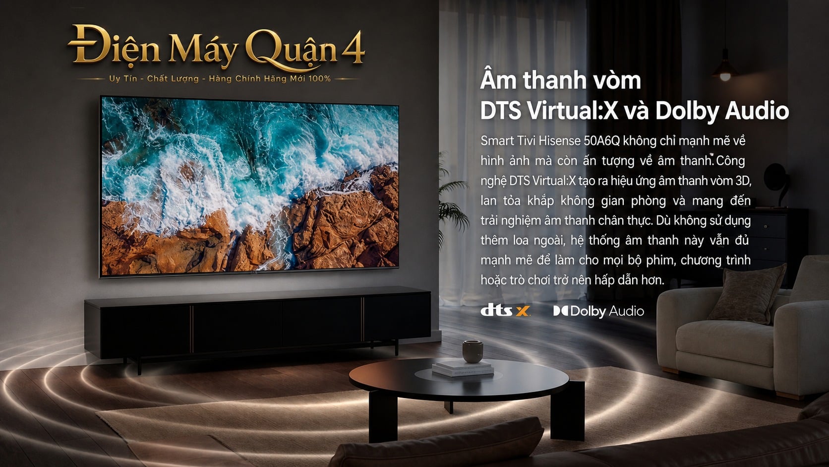 Ảnh minh họa Smart Tivi Hisense 4K 50 inch 50A6Q 3