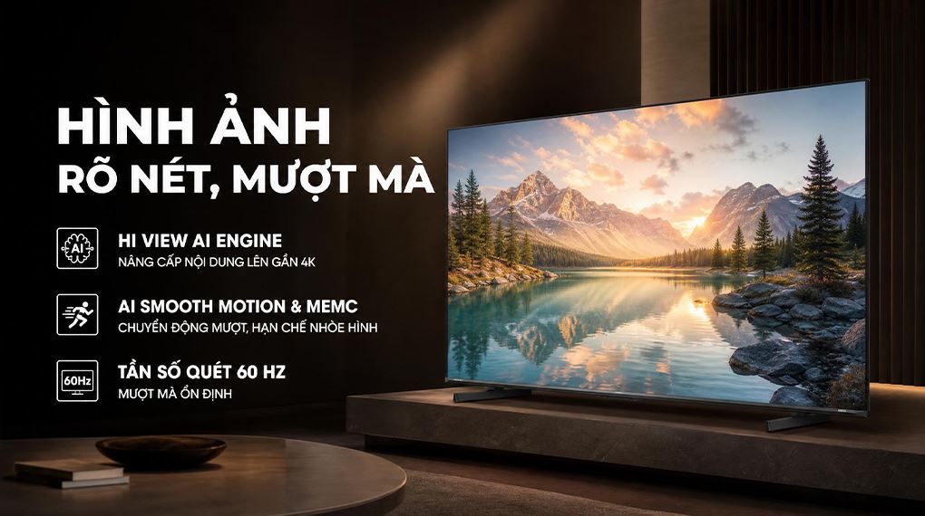 Ảnh minh họa Smart Tivi Mini LED Hisense AI 4K 65 inch 65U6SE 2