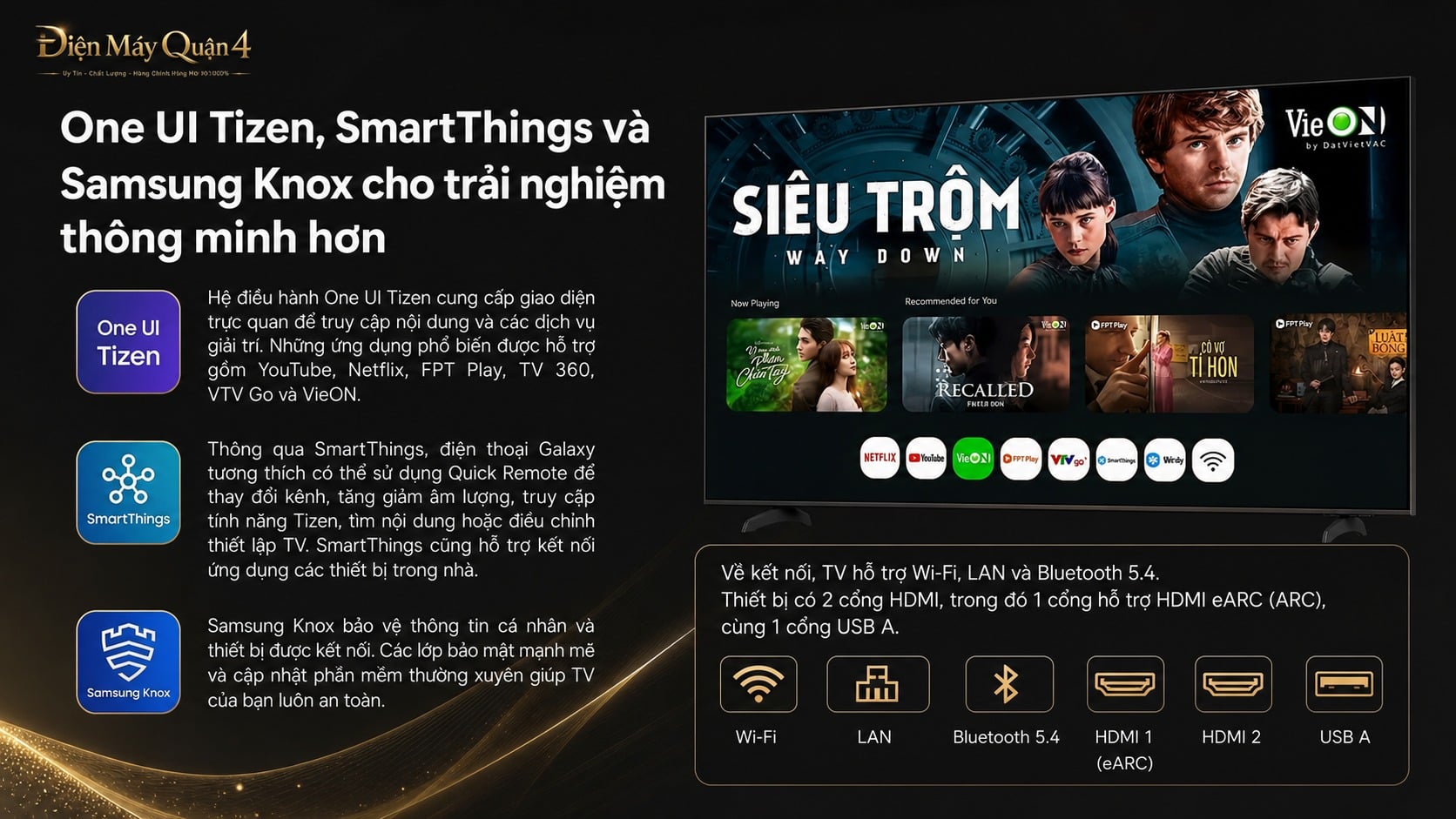 Ảnh minh họa Smart Tivi Samsung Mini LED 4K 43M60H 43 Inch 2