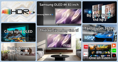 Smart Tivi Samsung OLED 4K 83 inch 2026 (83S95H)