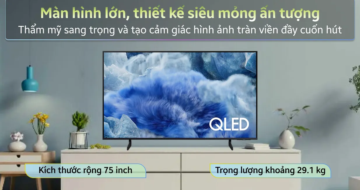 Ảnh minh họa Smart Tivi Samsung QLED 4K 75 inch 2025 (75Q8FA) 1
