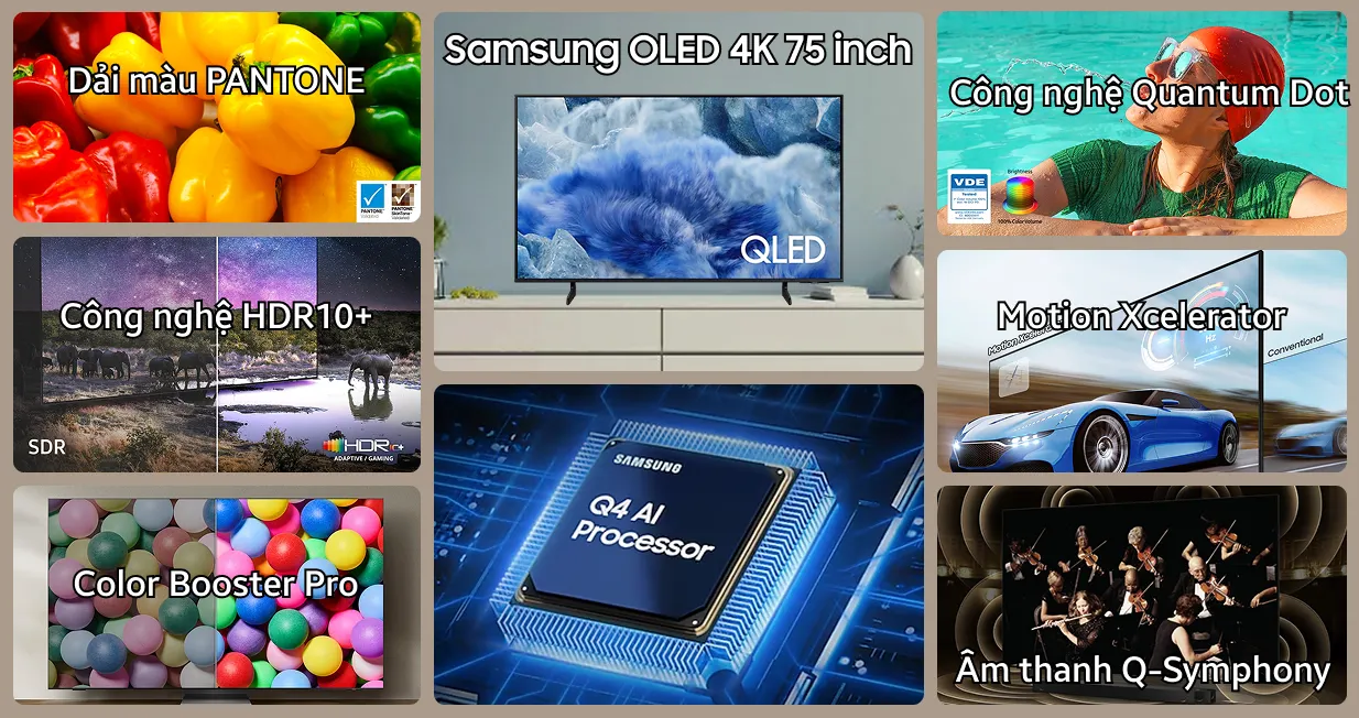 Smart Tivi Samsung QLED 4K 75 inch 2025 (75Q8FA)