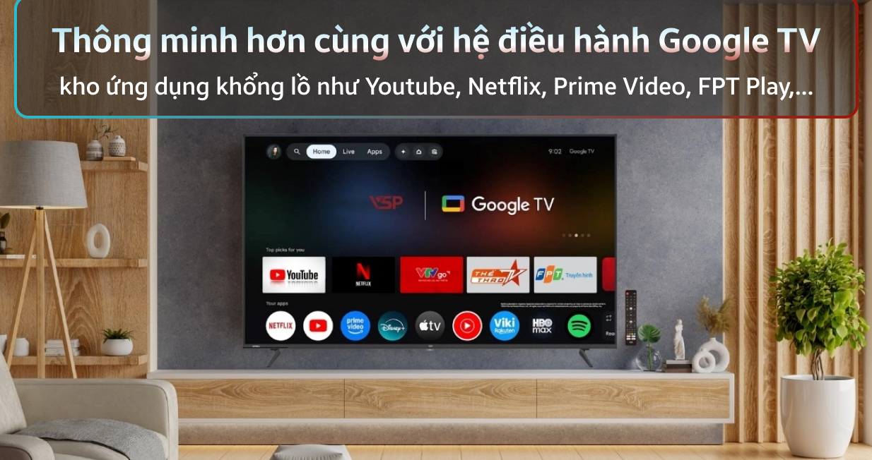 Ảnh minh họa Smart Tivi VSP QLED UHD 4K 75 inch 2025 (VUE75GQU01) 2