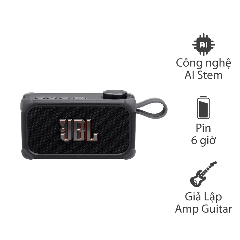 Loa JBL BandBox Solo, Pin 6H, Hỗ trợ Stem AI, Guitar/Micro, APP JBL ONE Giả Lập Amp Guitar