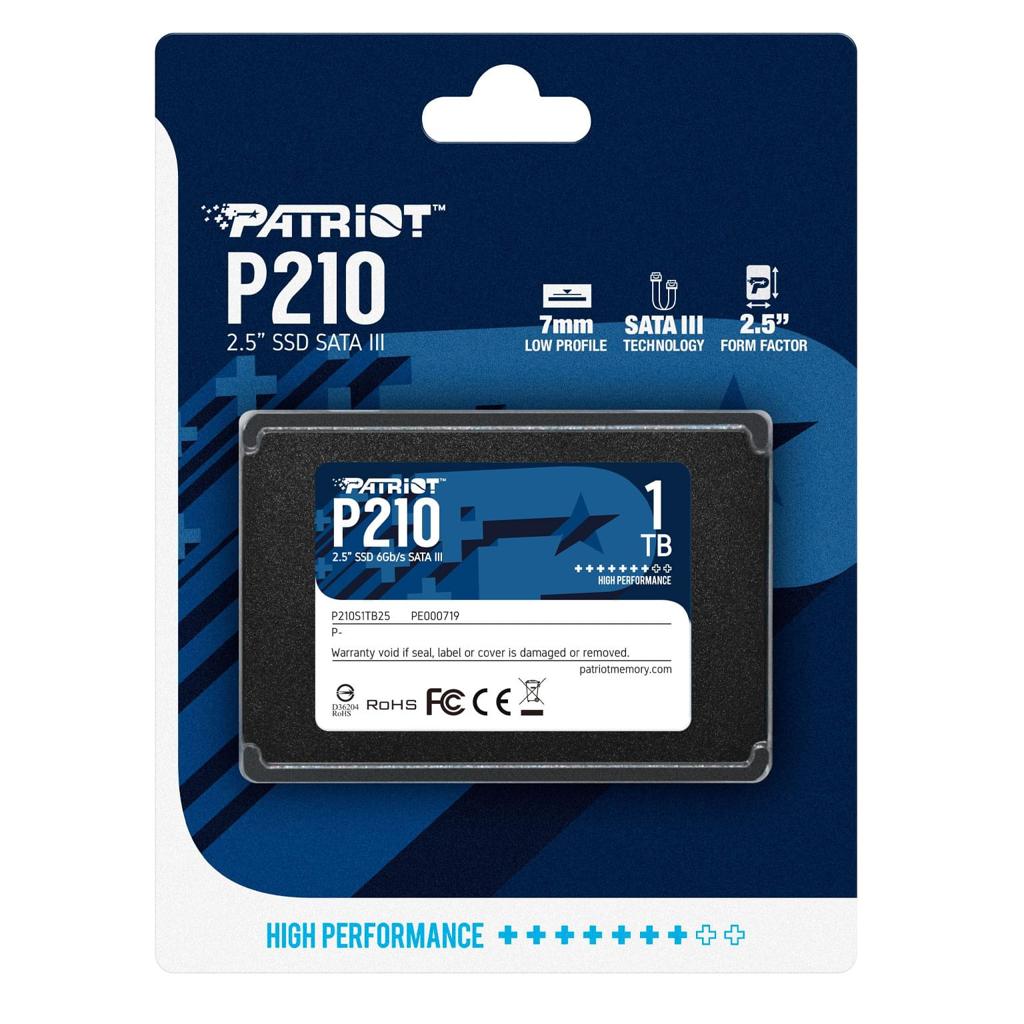 Ảnh minh họa SSD Patriot P210 1TB SATA III 2.5 inch 2