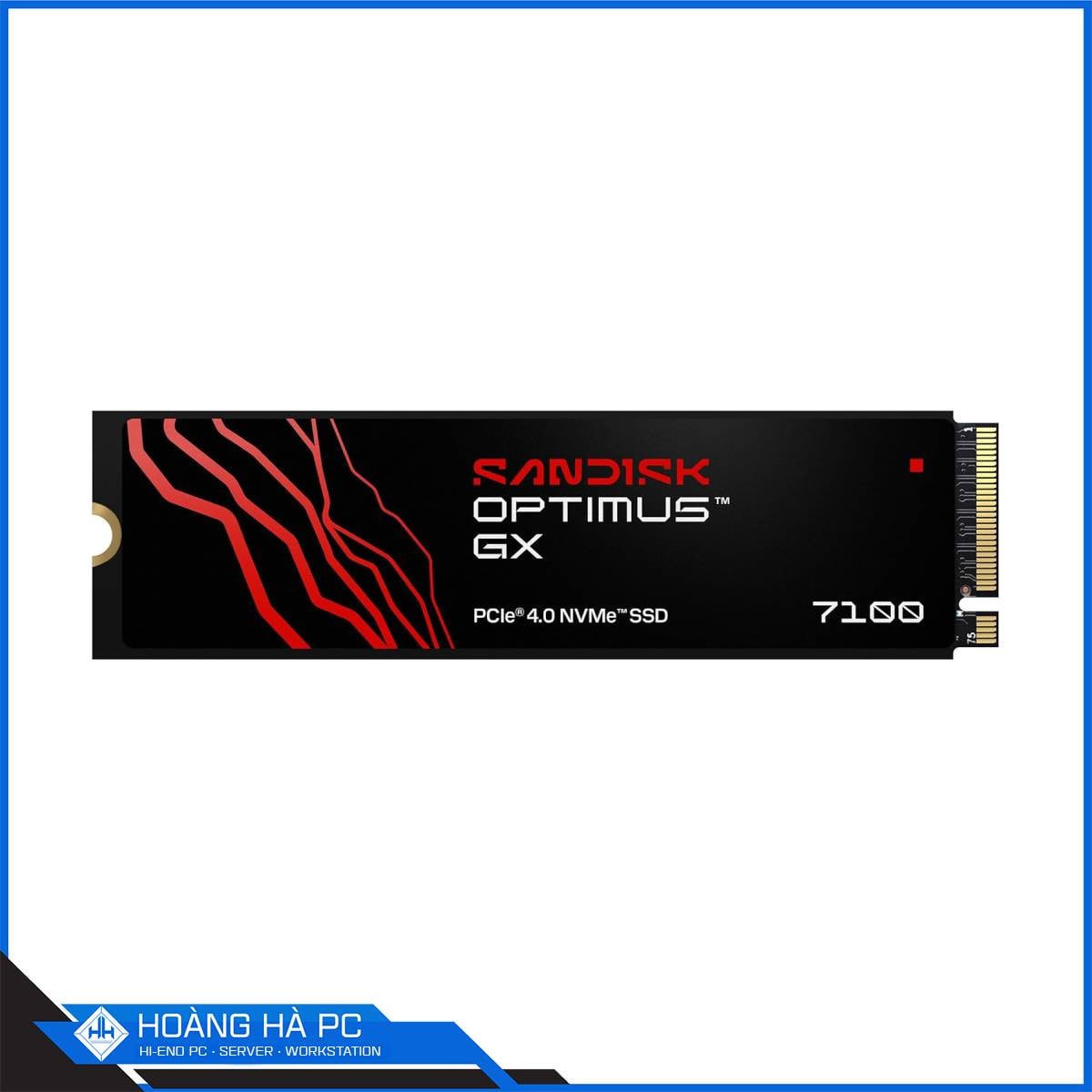 Ổ cứng SSD Sandisk Optimus GX 7100 4TB M.2 PCIe 4x4 (Đọc 7000MB/s - Ghi 6700MB/s)