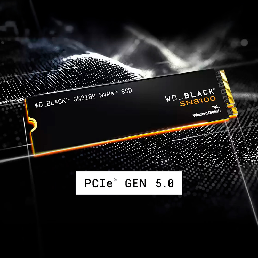 Ảnh minh họa SSD WD Black SN8100 1TB PCIe Gen5 x4 NVMe M.2 WDS100T1X0M 1