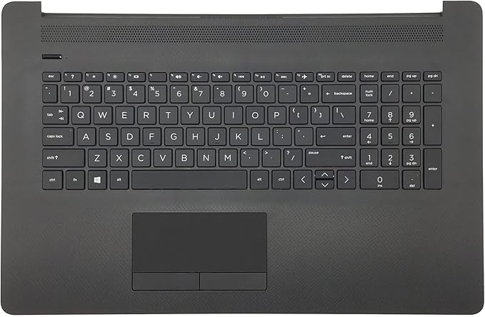 Thay Vỏ Laptop HP 17-by 17-CA 17T-by 17Z-CA Laptop 73H1 PTP Touchpad Assembly L92780-001 Jet Black Replacement US Keyboard Palmrest Upper Case Top Cover for Zin