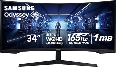Samsung 34' Odyssey G5 Ultra-Wide Gaming Monitor