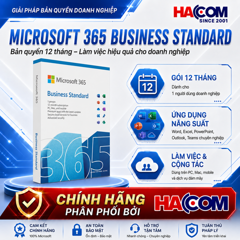 Phần Mềm Microsoft 365 Business Standard + Microsoft 365 Copilot