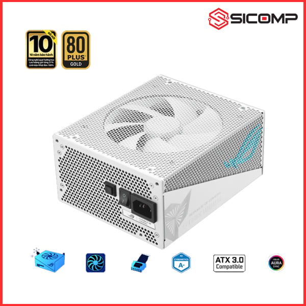Ảnh minh họa NGUỒN ASUS ROG STRIX 1000G AURA WHITE GAMING (ATX3.0/PCIE 5.0/FULL MODULAR/MÀU TRẮNG) 1
