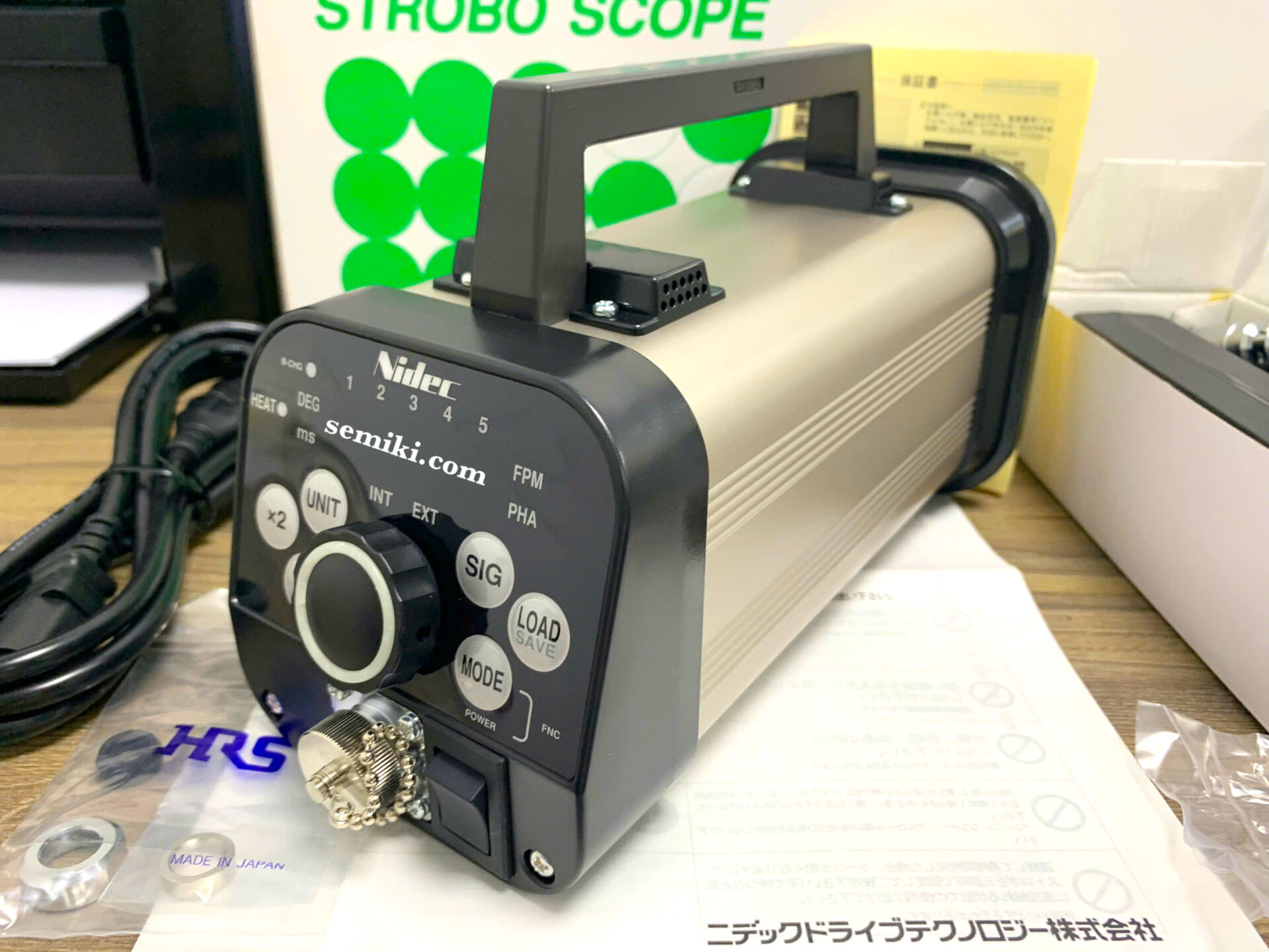 Ảnh minh họa NIDEC Stroboscope DT-3015N-JP thiết bị đo tốc độ vòng quay (30.0 ~ 35,000 FPM) 1