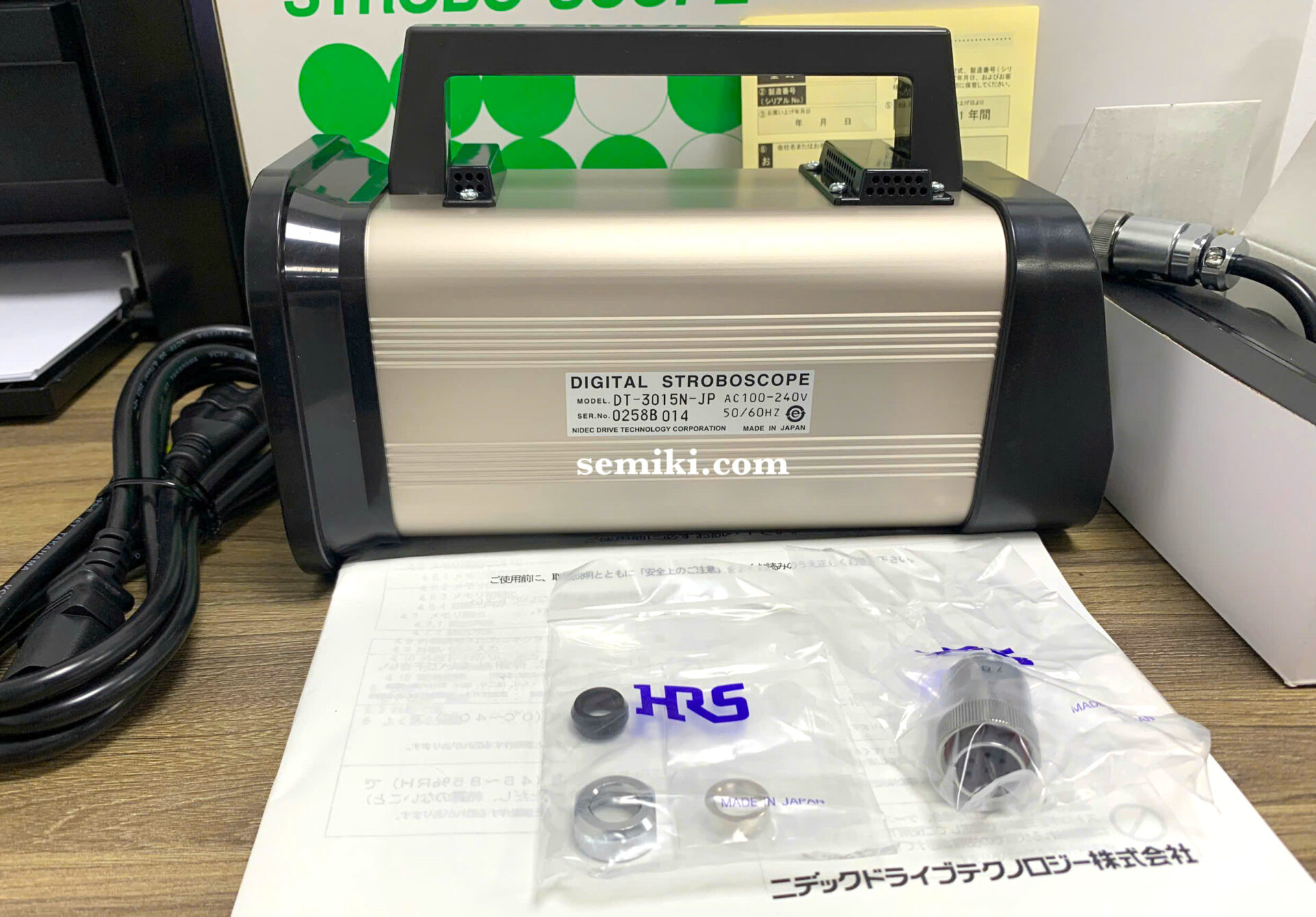 Ảnh minh họa NIDEC Stroboscope DT-3015N-JP thiết bị đo tốc độ vòng quay (30.0 ~ 35,000 FPM) 2